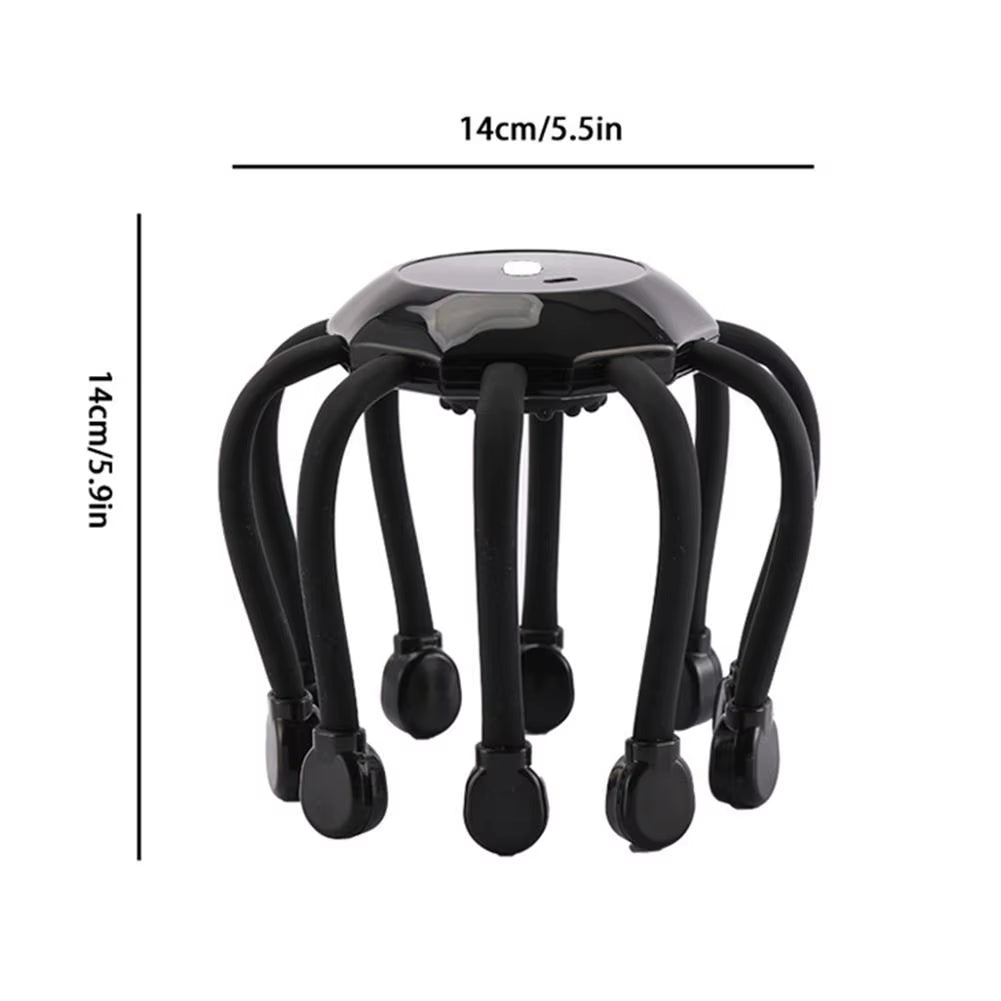 Ultimate 8-Claw Electric Head Massage Machine - 360° Relaxation Octopus Scalp Scratcher for Stress Relief and Health Care