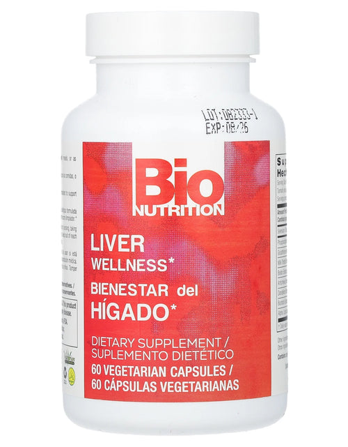 Load image into Gallery viewer, Bio Nutrition - Liver Wellness - 60 Vegetarian Capsules
