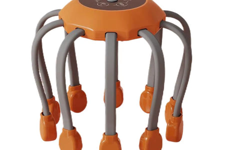 Ultimate 8-Claw Electric Head Massage Machine - 360° Relaxation Octopus Scalp Scratcher for Stress Relief and Health Care