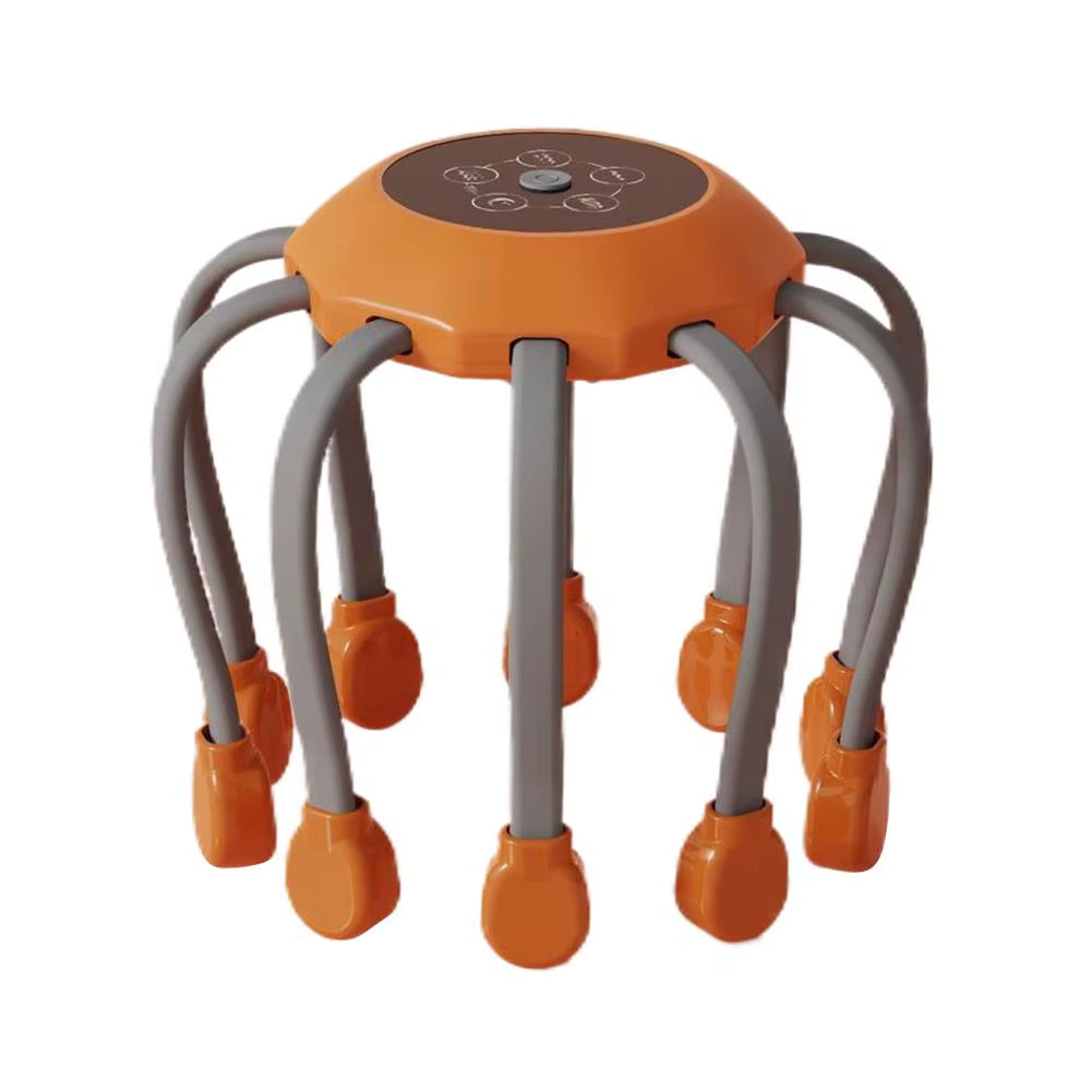 Ultimate 8-Claw Electric Head Massage Machine - 360° Relaxation Octopus Scalp Scratcher for Stress Relief and Health Care