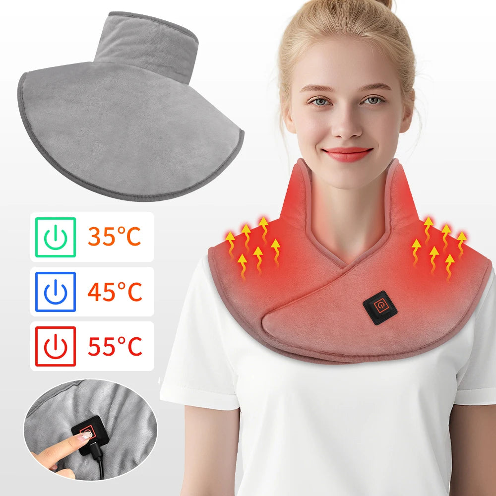 USB Heating Pad for Shoulder Pain Relief - Constant Temperature Neck and Shoulder Warmer