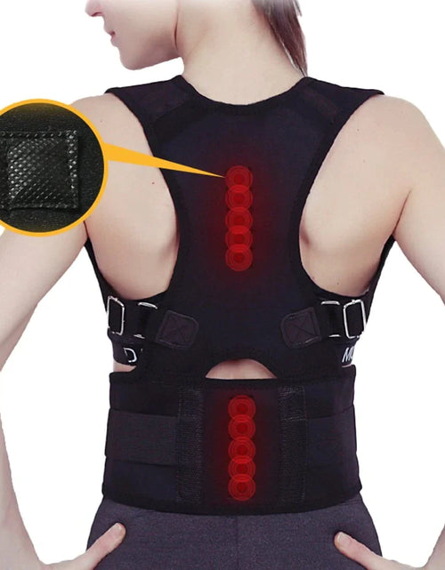 Load image into Gallery viewer, Posture Corrector Support Magnetic Back Shoulder Brace Belt Band for Men Women
