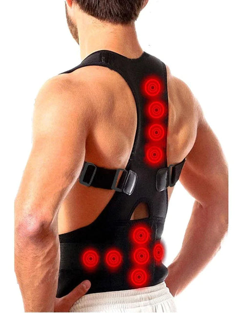 Load image into Gallery viewer, Posture Corrector Support Magnetic Back Shoulder Brace Belt Band for Men Women
