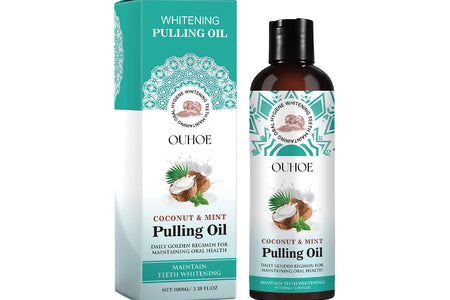 Coconut Oil Mouthwash for Fresh Breath, Odor Elimination, and Stain Removal - Ultimate Dental Care Solution