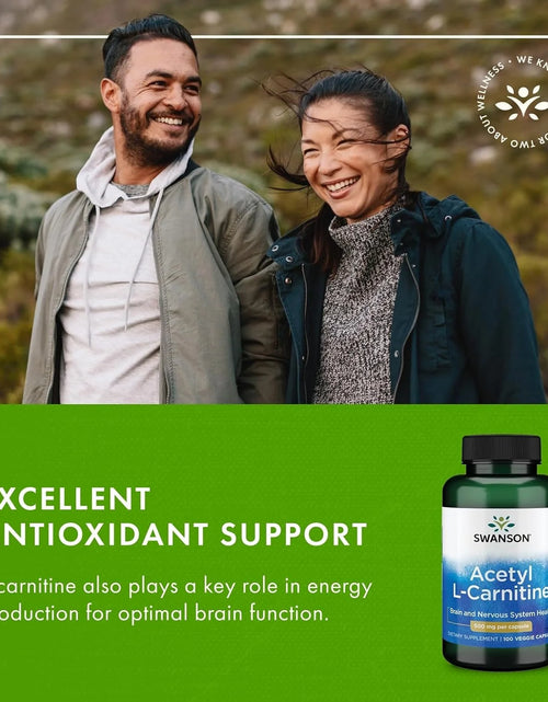 Load image into Gallery viewer, Acetyl L-Carnitine 500 Mg 100 Caps by Swanson Premium
