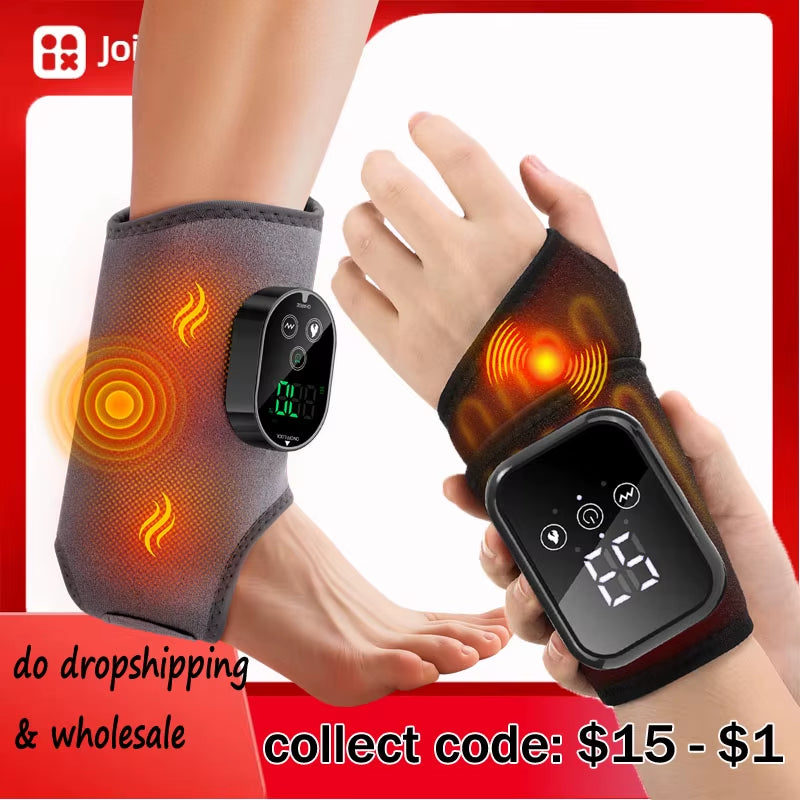 Revitalize Your Feet: Electric Foot & Ankle Massager with 3 Vibration Settings and Soothing Hot Compress
