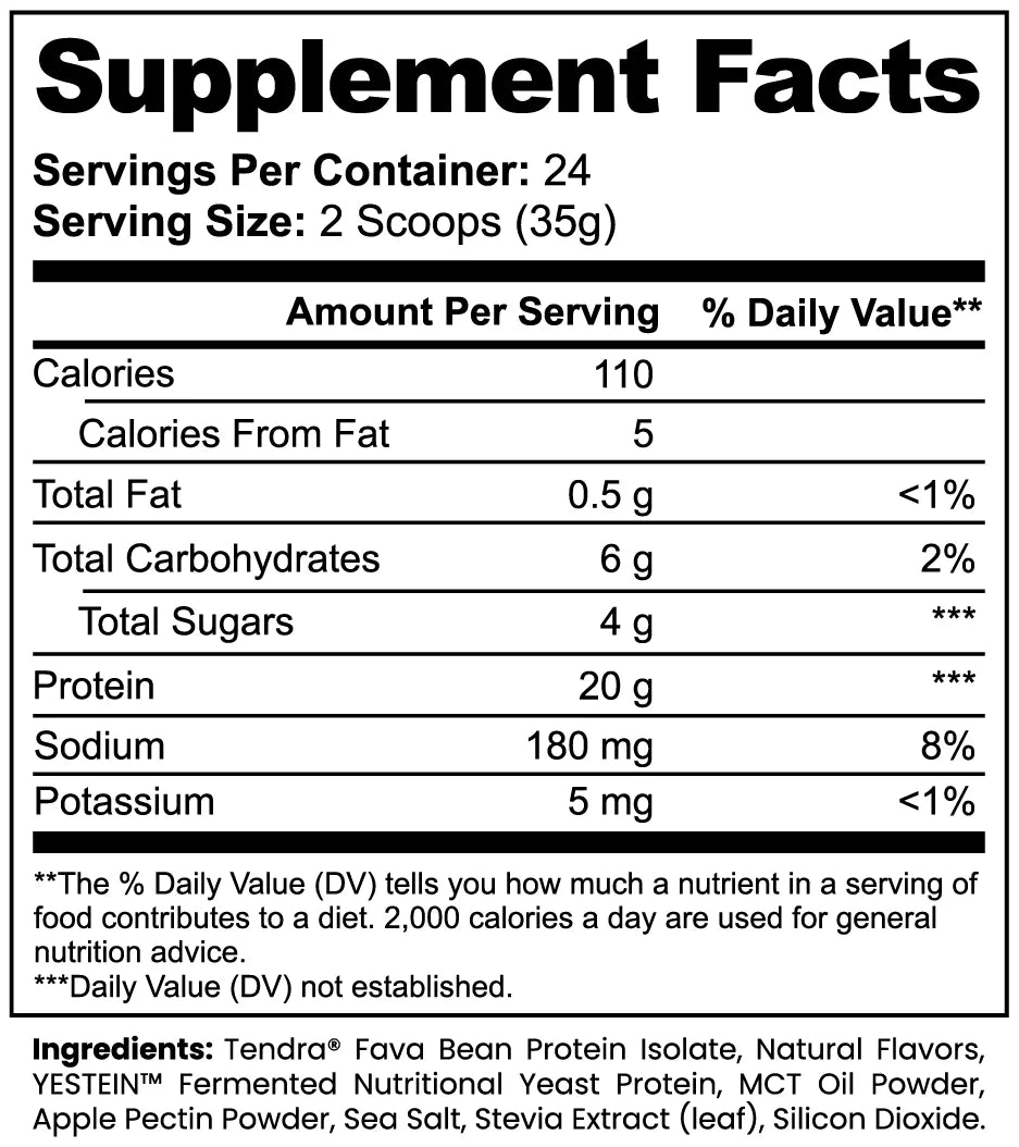 Plant Protein (Vanilla) 850G Gluten Free