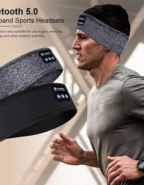 Load image into Gallery viewer, Bluetooth Sleep Headband – Wireless Headphones, Built-In Speakers, Comfortable Fabric, 10-Hour Battery Life
