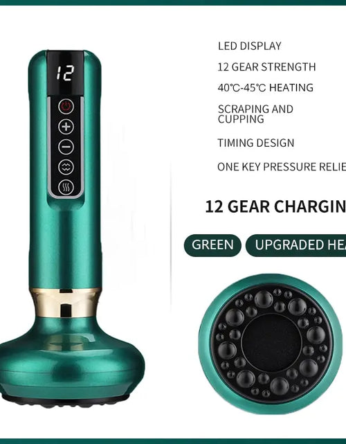 Load image into Gallery viewer, Revitalize Your Body with the Tricolor Electric Massager: Anti-Cellulite Vacuum Suction Cup &amp; Infrared Heat Scraping Therapy for Slimming and Wellness
