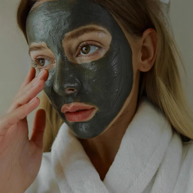 Revitalizing Volcanic Mud Facial Mask - Deep Cleansing & Moisturizing for Face and Body, Minimizes Pores