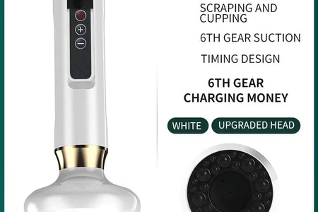 Revitalize Your Body with the Tricolor Electric Massager: Anti-Cellulite Vacuum Suction Cup & Infrared Heat Scraping Therapy for Slimming and Wellness