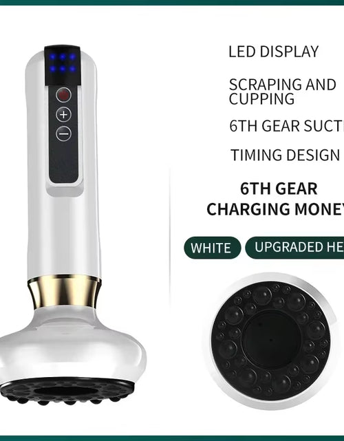 Load image into Gallery viewer, Revitalize Your Body with the Tricolor Electric Massager: Anti-Cellulite Vacuum Suction Cup &amp; Infrared Heat Scraping Therapy for Slimming and Wellness
