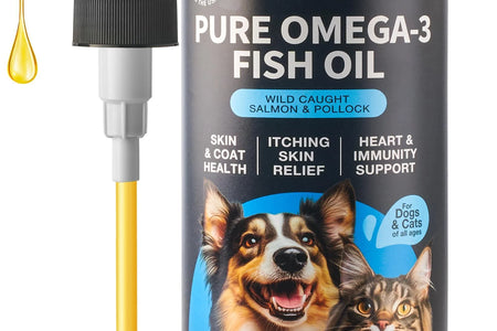 Coat & Skin All Breeds Dog Supplement 32 Oz Fish Oil for Dogs Pet Supplies for Dogs Fish Oil
