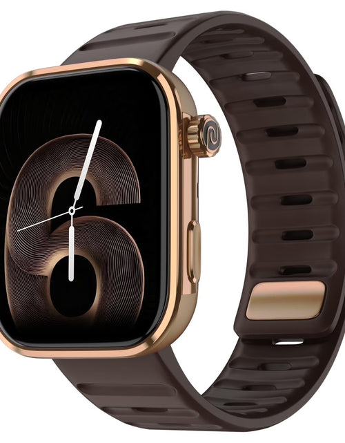 Load image into Gallery viewer, Colorfit Pro 6 Max Smartwatch – 1.96" AMOLED, AI, Stainless Steel, GPS, Swim, 5 ATM, 7-Day Battery, Sports, Fitness &amp; Health (Signature Brown)
