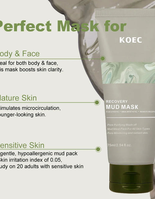 Load image into Gallery viewer, Revitalizing Volcanic Mud Facial Mask - Deep Cleansing &amp; Moisturizing for Face and Body, Minimizes Pores
