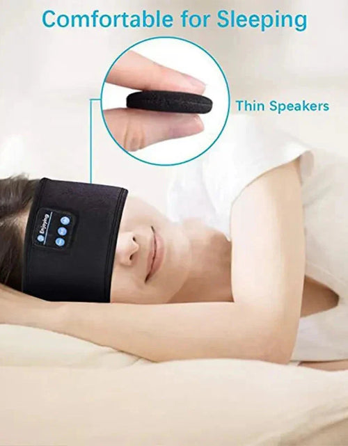 Load image into Gallery viewer, Bluetooth Sleep Headband – Wireless Headphones, Built-In Speakers, Comfortable Fabric, 10-Hour Battery Life
