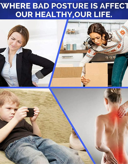 Load image into Gallery viewer, Shoulder Support Adjustable Back Pain Support Posture Corrector Brace Belt Strap
