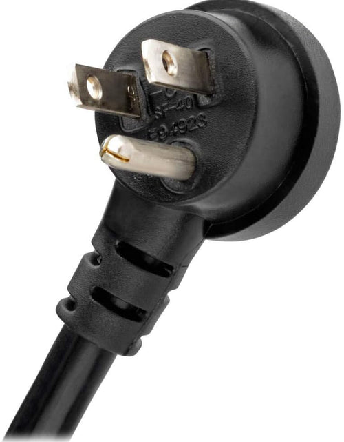 Load image into Gallery viewer, Isobar 4-Outlet Surge Protector Power Strip with 2 USB Ports, 8ft Cord, Right-Angle Plug, Metal Design, 3330 Joules Protection, Lifetime Warranty &amp; $50K Insurance
