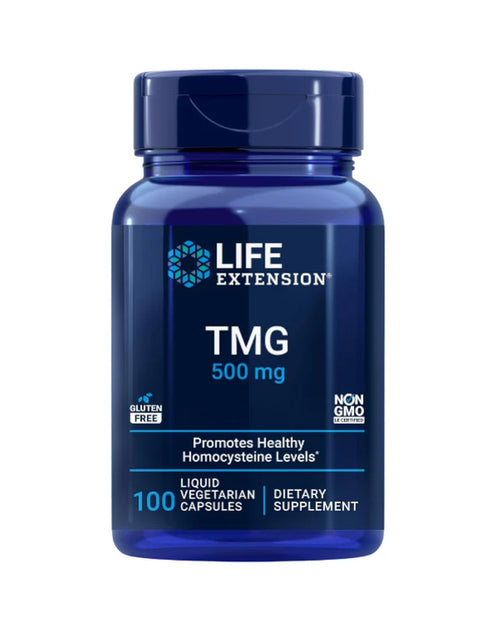 Load image into Gallery viewer, Life Extension TMG 500Mg, 100 Liquid Veg Caps - Trimethylglycine (Glycine Betaine) Supplement - Gluten Free, Non-Gmo, Vegetarian
