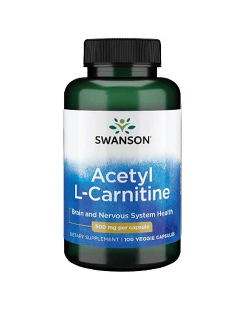Load image into Gallery viewer, Acetyl L-Carnitine 500 Mg 100 Caps by Swanson Premium
