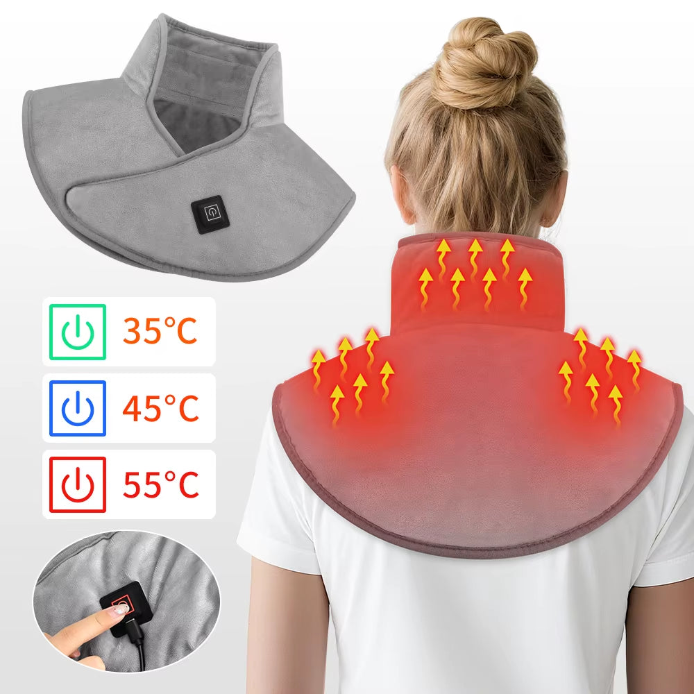 USB Heating Pad for Shoulder Pain Relief - Constant Temperature Neck and Shoulder Warmer