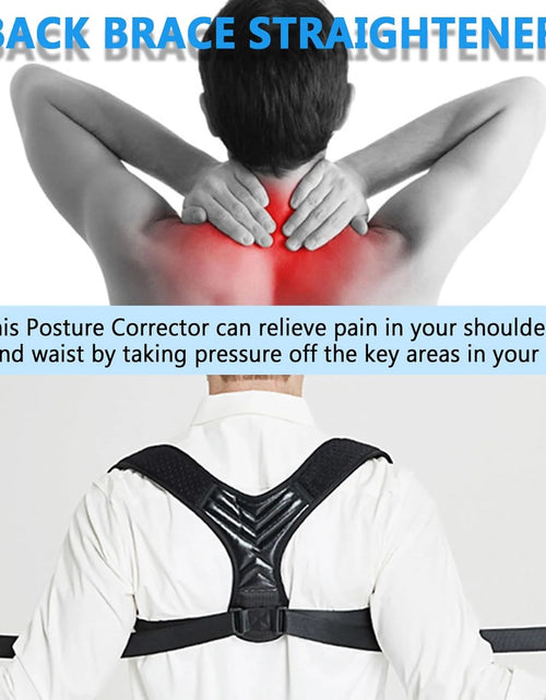 Load image into Gallery viewer, Posture Corrector Adjustable Breathable Back Brace for Women and Men, Support Belt Straightener Improve Hunchback and Relief for Upper Lower Back, Lumbar, Neck, Shoulder Pain
