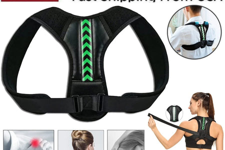 Shoulder Support Adjustable Back Pain Support Posture Corrector Brace Belt Strap