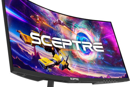 30-Inch Ultra Wide Curved Gaming Monitor - 21:9, 2560x1080, 200Hz, HDMI/DisplayPort, Built-In Speakers, Sleek Metal Black Design