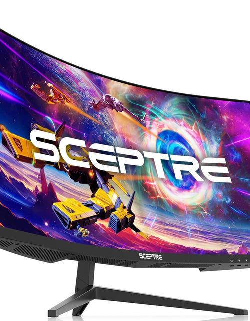 Load image into Gallery viewer, 30-Inch Ultra Wide Curved Gaming Monitor - 21:9, 2560x1080, 200Hz, HDMI/DisplayPort, Built-In Speakers, Sleek Metal Black Design

