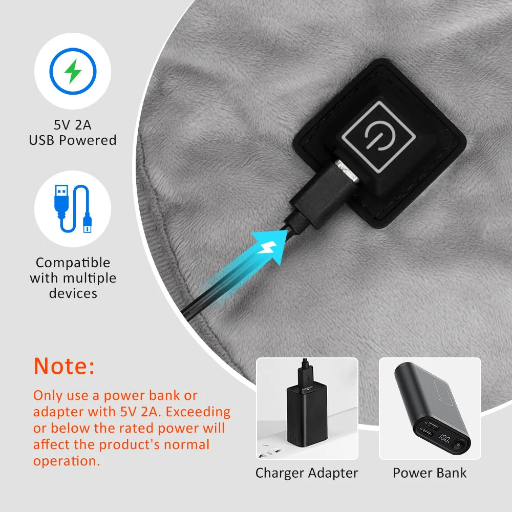 USB Heating Pad for Shoulder Pain Relief - Constant Temperature Neck and Shoulder Warmer