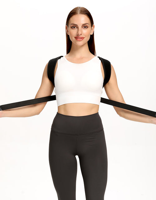 Load image into Gallery viewer, Shoulder Support Adjustable Back Pain Support Posture Corrector Brace Belt Strap
