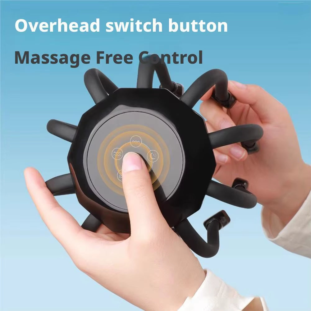 Ultimate 8-Claw Electric Head Massage Machine - 360° Relaxation Octopus Scalp Scratcher for Stress Relief and Health Care