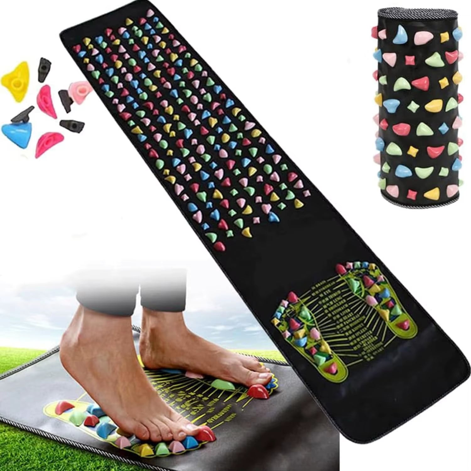 Revitalize Your Feet with the Ultimate Acupressure Reflexology Massage Pad – Perfect for Health and Relaxation!