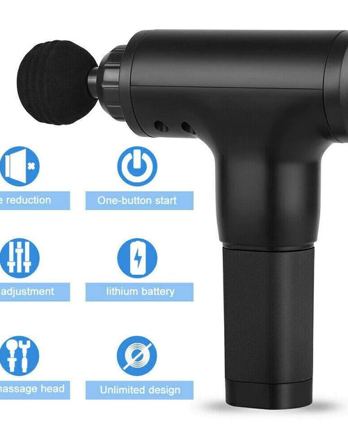 Load image into Gallery viewer, Massage Gun Percussion Massager Deep Tissue Muscle Vibrating Relaxing + 4 Heads
