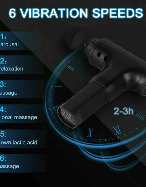 Load image into Gallery viewer, Massage Gun Percussion Massager Deep Tissue Muscle Vibrating Relaxing + 4 Heads
