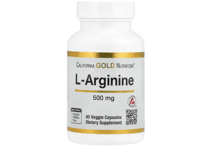 California Gold Nutrition L-Arginine, 500 Mg, 60 Veggie Capsules