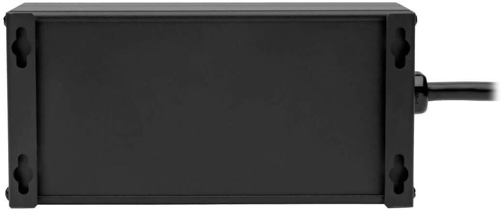 Isobar 4-Outlet Surge Protector Power Strip with 2 USB Ports, 8ft Cord, Right-Angle Plug, Metal Design, 3330 Joules Protection, Lifetime Warranty & $50K Insurance