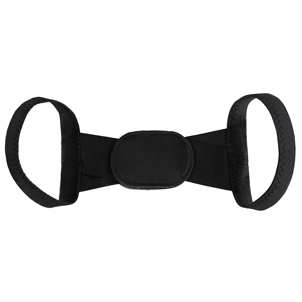 1PC White Posture Corrector for Men and Women - Bionic System Back Brace Adjustable Upper Back Support Shoulder Posture Brace, Back Straightener Neck Pain Relief