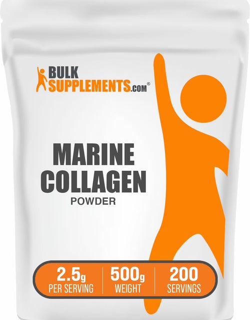 Load image into Gallery viewer, Bulksupplements Marine Collagen Powder - Collagen Supplement, Hydrolyzed - Unflavored, 2.5G per Serving, 500G (1.1 Lbs)
