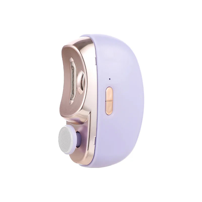 Rechargeable Electric Nail Clipper & Polisher - Automatic Trimmer for All Ages with LED Light
